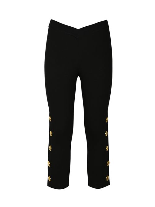 Leggings Petto in punto stoffa con bottoni dorati PINKO | 105520 A24CZ99